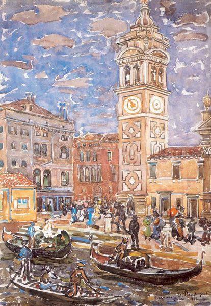 Maurice Prendergast Santa Maria Formosa Venice china oil painting image